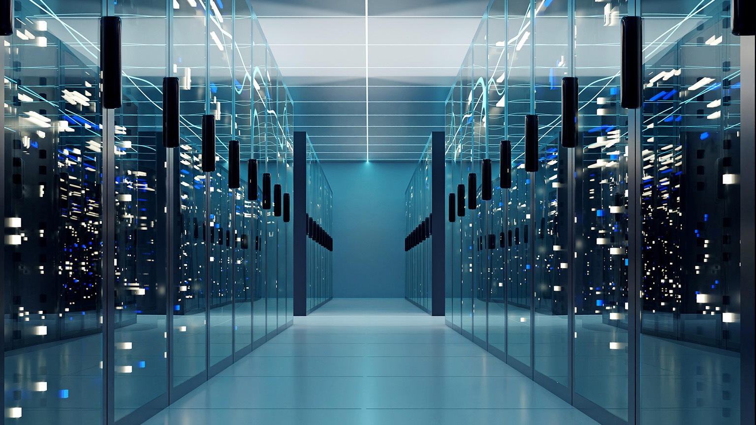 Mirrored datacenter aisle